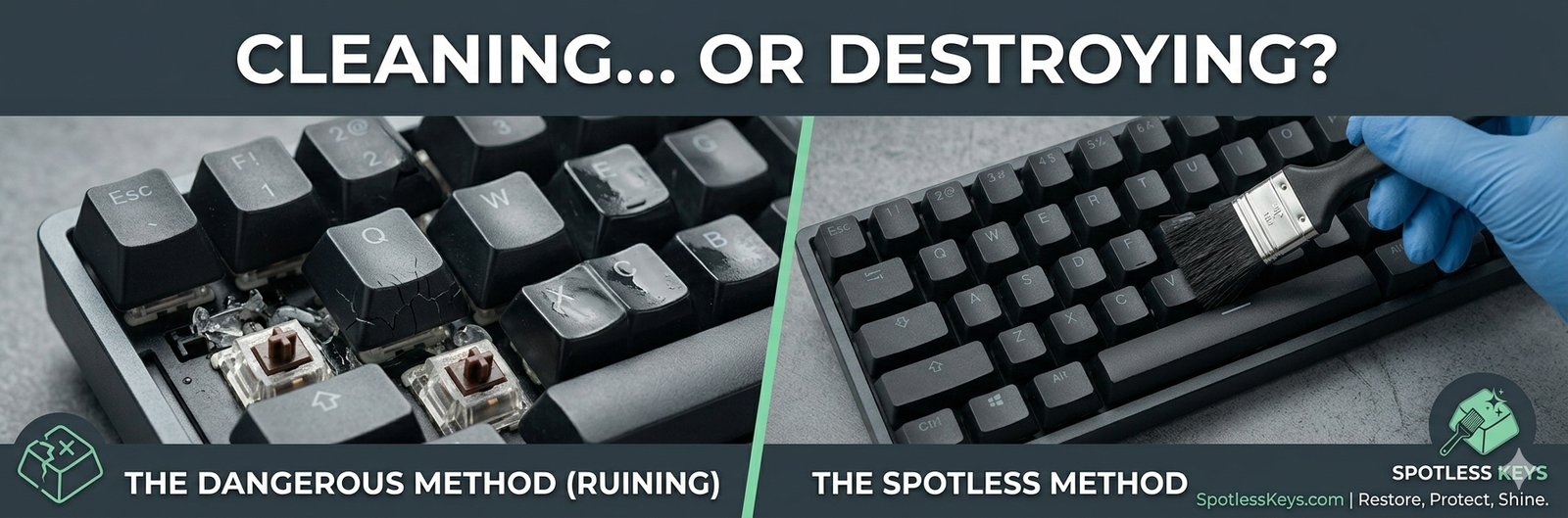 5 Most Dangerous Cleaning Habits That Are Secretly Ruining Your Keycaps